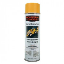 Rust-Oleum Industrial Choice 18 oz. Yellow Inverted Striping Spray Paint (Case of 6) - 1648838