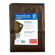 Everbilt 6 ft. x 8 ft. Silver and Brown Heavy Duty Tarp - HLD0608H
