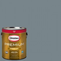 Glidden Premium 1-gal. #HDGCN25D Western Sky Blue Flat Latex Exterior Paint - HDGCN25DPX-01F