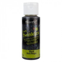 DecoArt 2 oz. Craft Twinkles Black Glitter Paint - DCT14-3