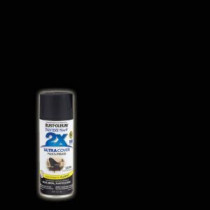 Rust-Oleum Painter's Touch 2X 12 oz. Canyon Black Satin General Purpose Spray Paint (Case of 6) - 249844