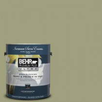 BEHR Premium Plus Ultra 1-gal. #BIC-57 French Parsley Satin Enamel Interior Paint - 775401