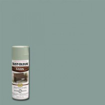 Rust-Oleum Stops Rust 12 oz. Protective Enamel Satin Sage Spray Paint (Case of 6) - 7720830