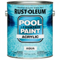 Rust-Oleum 1 gal. Aqua Acrylic Pool and Fountain Paint (Case of 2) - 269359