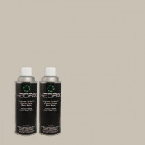 Hedrix 11 oz. Match of QE-50 Gull Gray Gloss Custom Spray Paint (2-Pack) - G02-QE-50