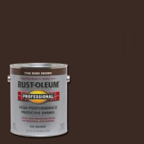 Rust-Oleum Professional 1 gal. Dark Brown Gloss Protective Enamel (Case of 2) - 7748402