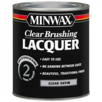 Minwax 1 qt. Satin Clear Brushing Lacquer (4-Pack) - 15510
