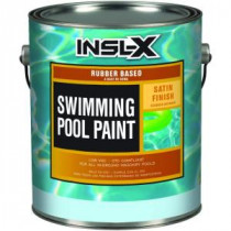 Insl-X 1 gal. Satin Rubber-Based White Swimming Pool Paint - RP2710