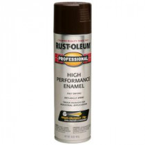 Rust-Oleum Professional 15 oz. Gloss Dark Brown Spray Paint (Case of 6) - 7548838