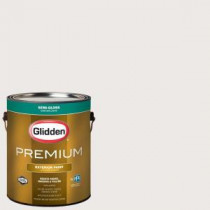 Glidden Premium 1-gal. #HDGWN22 Marshmallow White Semi-Gloss Latex Exterior Paint - HDGWN22PX-01S
