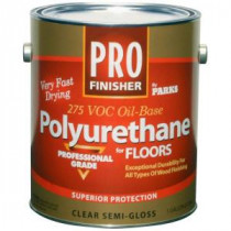 Rust-Oleum Parks 1 gal. Clear Semi-Gloss 275 VOC Oil-Based Polyurethane (Case of 4) - 330833