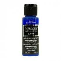 DecoArt Americana 2 oz. Cobalt Satin Multi-Surface Acrylic Paint - DA546-30