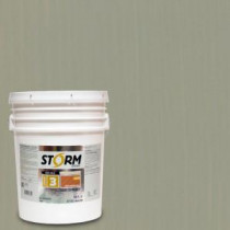 Storm System 5 gal. Parsons Gray Exterior Semi-Solid Dual Dispersion Wood Finish - 345C119-5