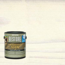 Rust-Oleum Restore 1 gal. Semi-Transparent White Stain with NeverWet - 291626