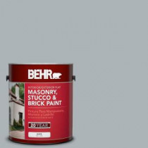 BEHR Premium 1-gal. #MS-67 Quay Blue Flat Interior/Exterior Masonry, Stucco and Brick Paint - 27001