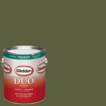 Glidden DUO 1-gal. #HDGG26D Deep Mossy Forest Semi-Gloss Latex Interior Paint with Primer - HDGG26D-01S